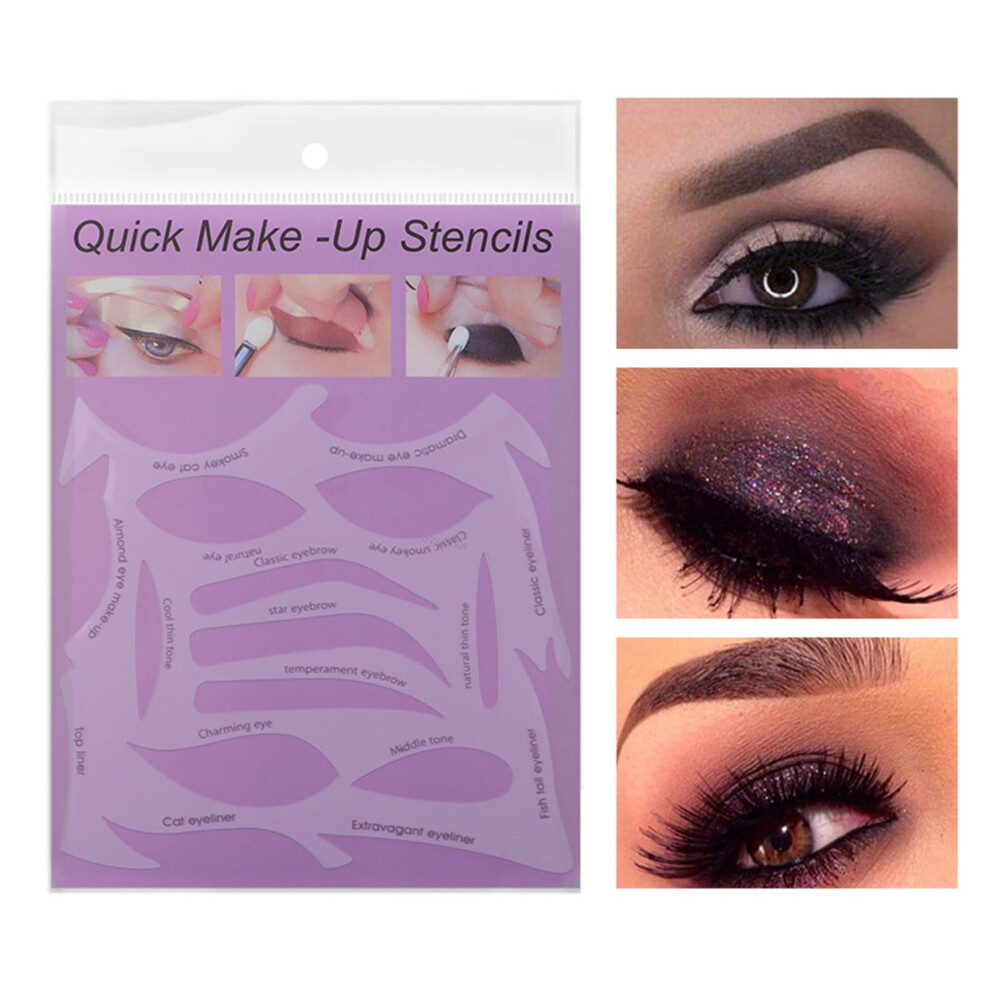 Eye Makeup Aid Card Paper Liner Template Card Eyeshadow Eyeliner Eyebrow Multifunctional Makeup Card Back to School Gifts