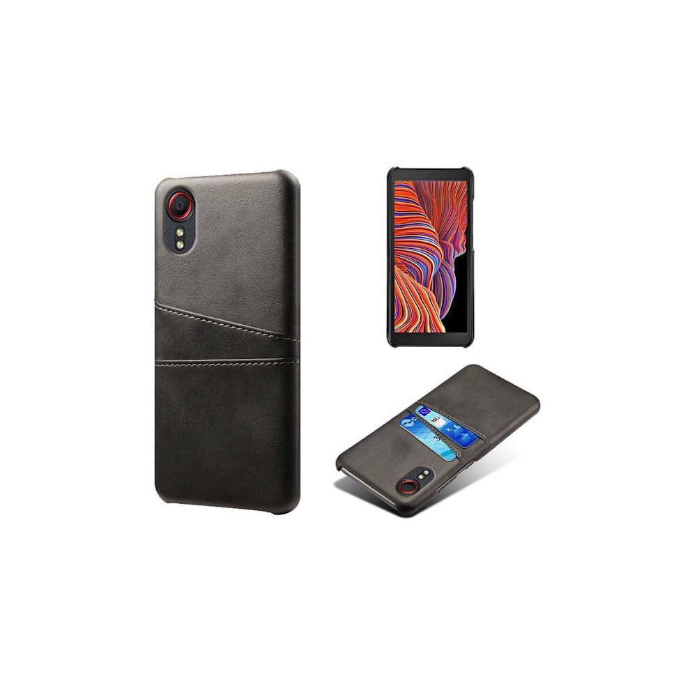 Compatible With Samsung Galaxy Xcover 5 Case With Card Slot - Black 9423501764133
