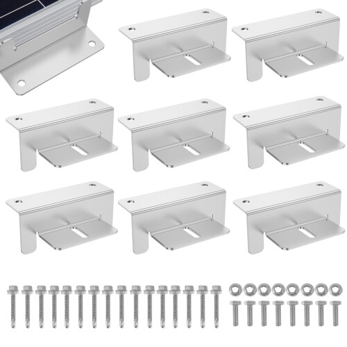 Κιτ στήριξης ηλιακού πάνελ Grusce8Pcs Z για υλικό στήριξης από κράμα αλουμινίου με