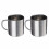 Κούπα καφέ Uanit2pc από ανοξείδωτο ατσάλι, 20/400ml, μονωμένη κούπα καφέ με καπάκι, 1