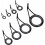 8pcs Ceramic Lures Lures Loops Saltwater Bait Casting Kit 3