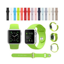 Kompatibel med Apple Watch med Apple Watch4 - 42/44/45/49 mm - NORTH EDGE Snyggt silikonarmband Rosröd L