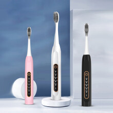 Ywuzuh oppladbar Power Toothrush hurtigladet smart timer med 5 moduser for hjemreiser - hvit