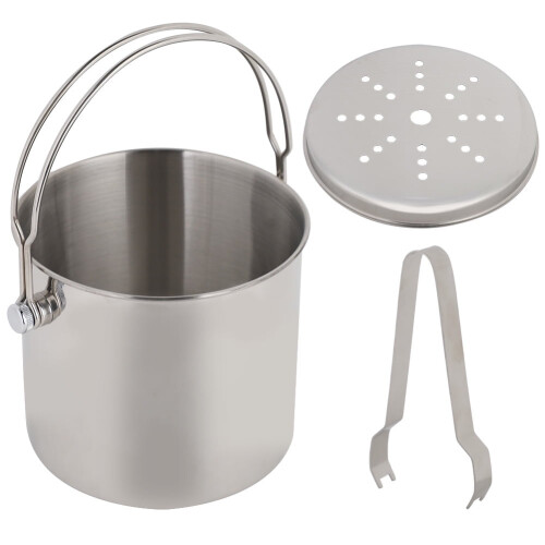 Κάδος πάγου Leylor - Ανοξείδωτο δοχείο πάγου Bucket2L Φορητό βαρέλι κόκκινου κρασιού για
