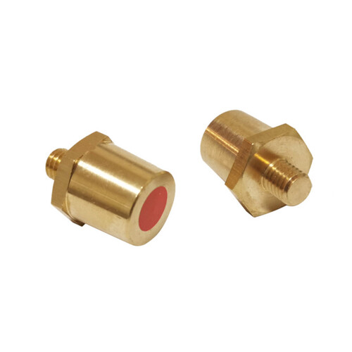 HOTYA2Pcs Terminal de poste lateral de latón Rosca M8 (5/16") Conector de poste de batería 2