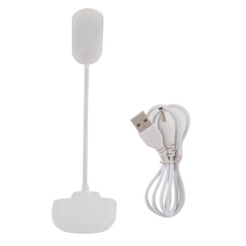 Luminária de mesa LED Heaveant, flexível e com USB, para leitura e estudo, com interruptor de toque e intensidade ajustável.
