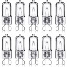 Ampoules halogènes G9 25 W, 230 V, lot de 10