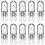 Ampoules halogènes G9 25 W, 230 V, lot de 10 1