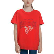 Atlanta Kinder Kurzarmshirt mit Sport-Football-Teamlogo, Geschenk für Baseball-Fans, geeignet für Jungen und Mädchen