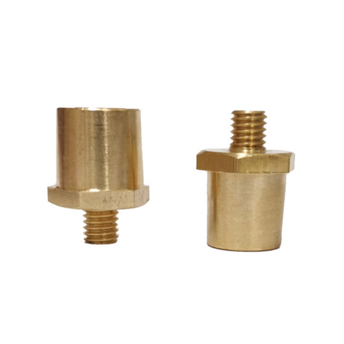 HOTYA2Pcs Terminal de poste lateral de latón Rosca M8 (5/16") Conector de poste de batería