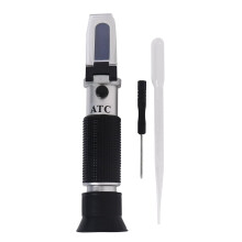IMCBSTT Refraktometer für Bierwürze und Wein, Doppelskala - Spezifisch 1,000-1,120 und 0-32 %, ersetzt Hydrometer für Hobbybrauer (Aluminium)