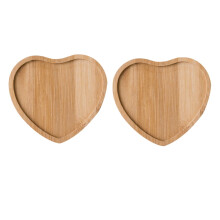 2 tapetes de bambú, decoración vintage, adornos para pasteles, posavasos de madera para el hogar, bandeja de aperitivos de madera color caqui,