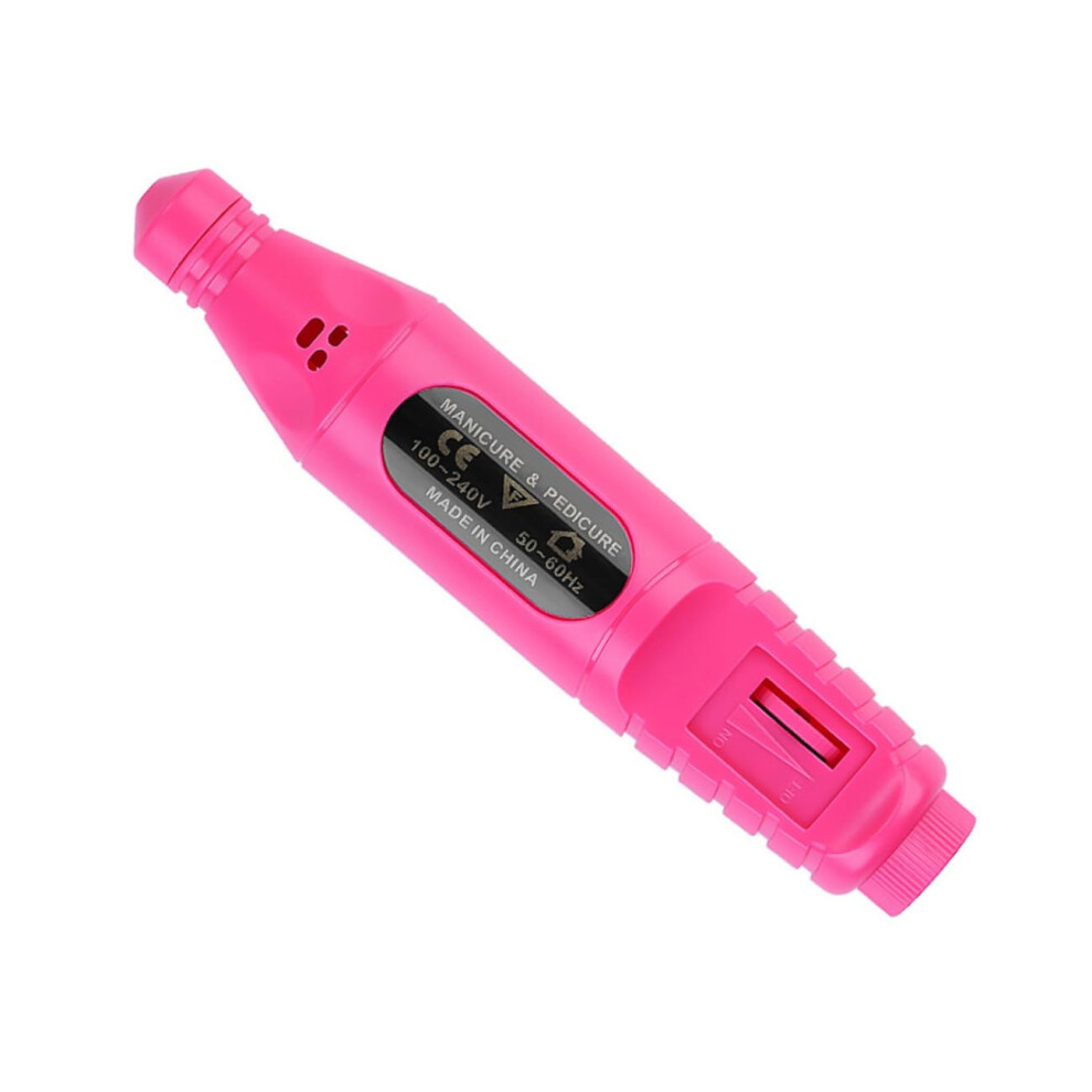 Electric Nail Drill USB Manicure Tool MultiFunction Nail File for Home and Salon Rosy Color