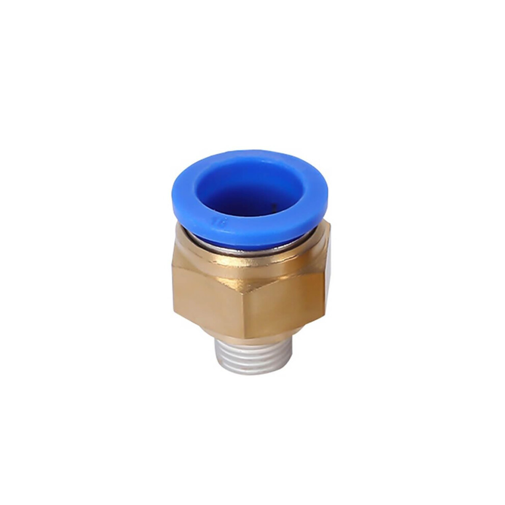 Pc4m6 Male Pneumatic Push Connect Fitting Brass Air Hose Connector Quick Connect 360 Rotation 9450606256393