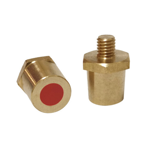 HOTYA2Pcs Terminal de poste lateral de latón Rosca M8 (5/16") Conector de poste de batería 1