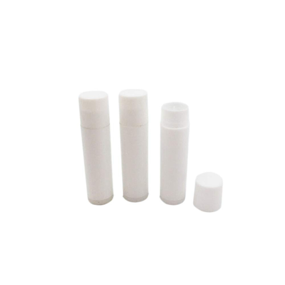 White 45 Pcs 5Ml Lip Balm Tubes Empty Refillable Containers With Twist Bottom For Diy Cosmetics