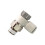 Pneumatic Flow Control Valve SelfLock Speed Controller with Rotatable PU Air Hose Fitting AS2201F0208SA 1