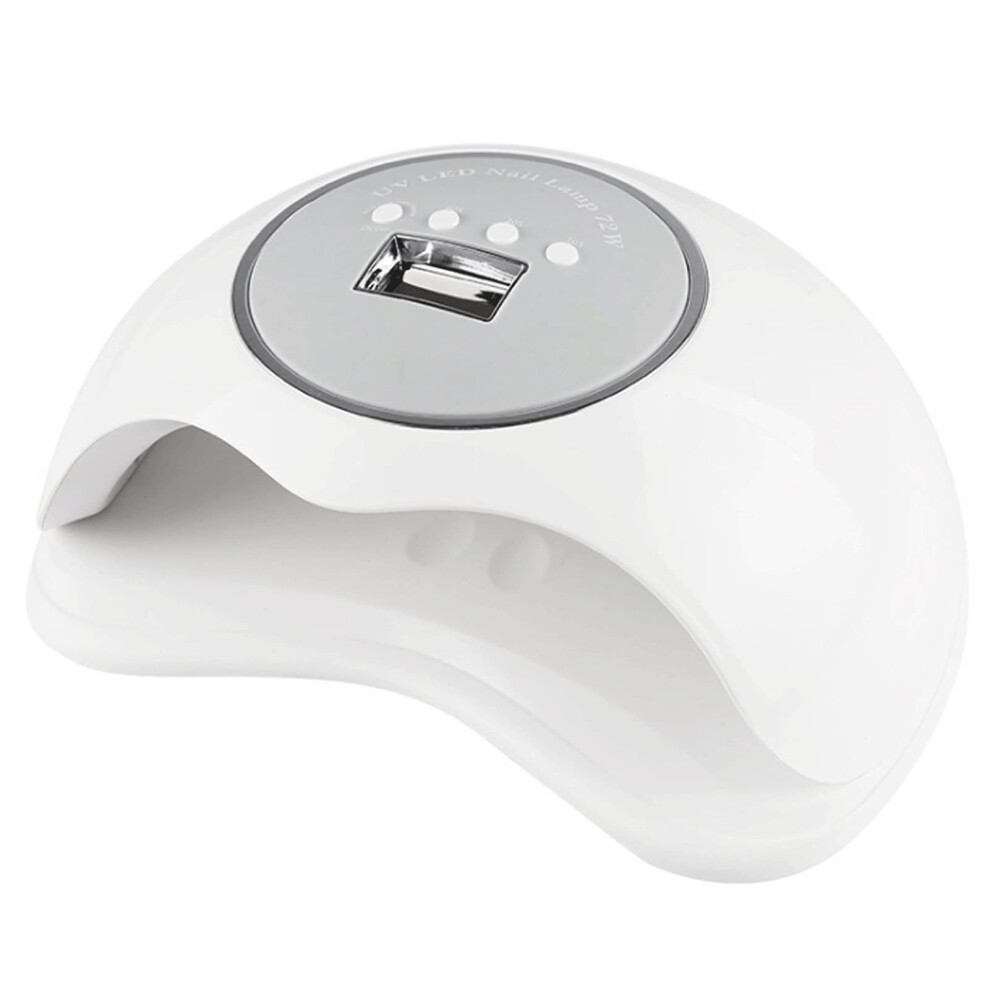 72W UV LED Nail Lamp with Smart Infrared Sensor, Professional Gel Nail Dryer for Hands and Feet