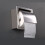 3x Edelstahl-Wand-Toilettenpapierhalter, moderner Stil 4