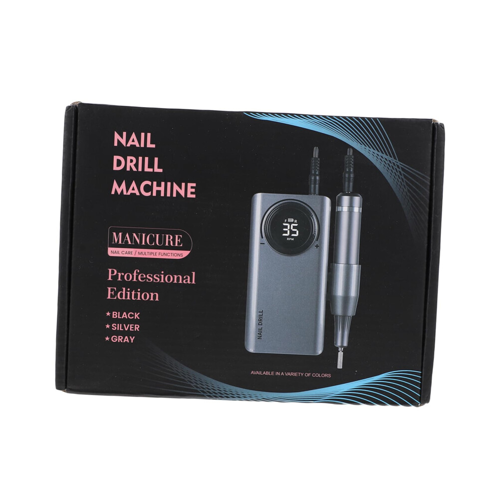 Electric Nail Drill Rechargeable Nail File Pen USB Speed Grinding for Manicure Pedicure