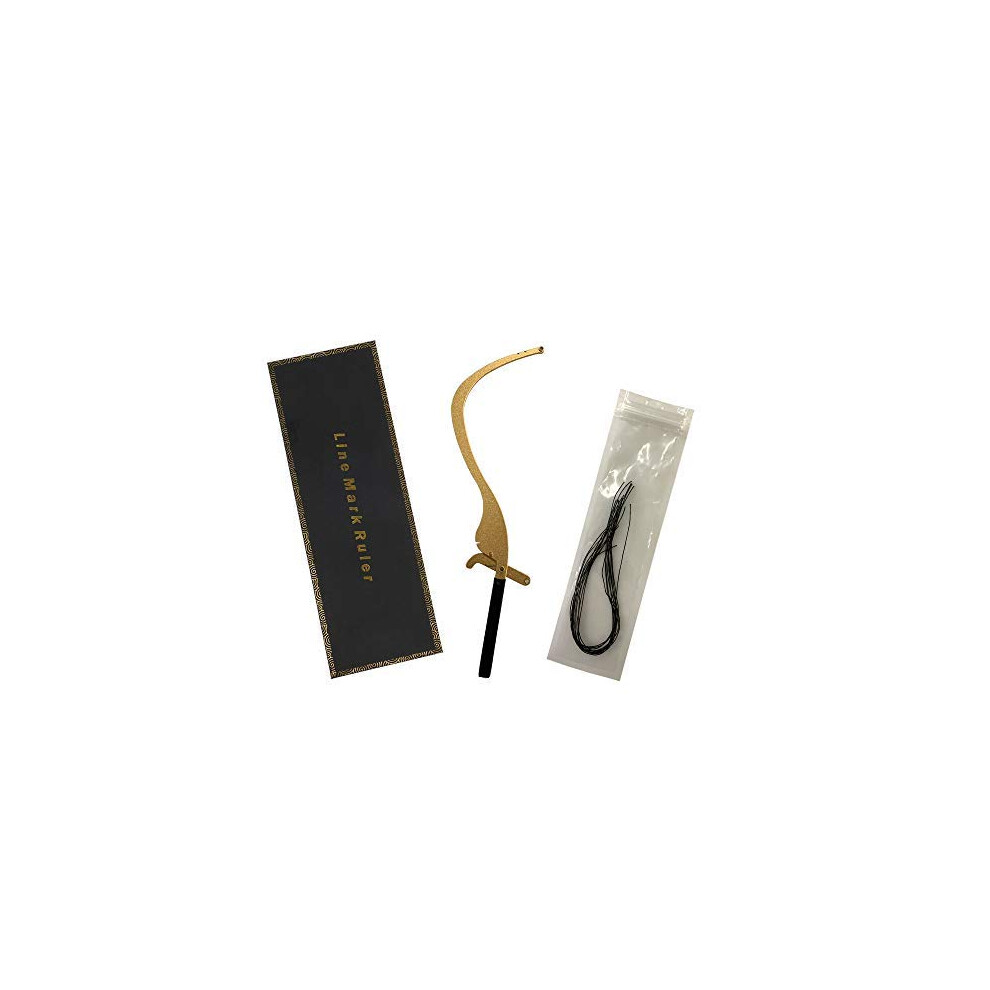 Golden Microblading Eyebrow Ruler Ratio Brow Mapping Tool Stainless Steel For Permanent Makeup