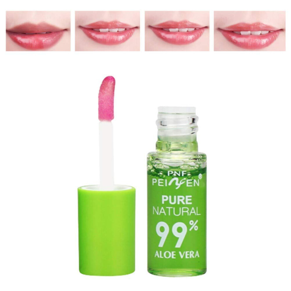 Red Lip Gloss Liquid Lipstick Aloe Vera Moisturizing Waterproof Rose Longlasting Nonsticky Finish