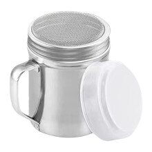 Stainless Steel Sugar Shaker with Moisture Proof Lid, Fine Mesh Flour Sifter for Kitchen and Coffee