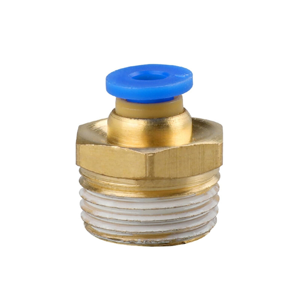 Pneumatic Push In Fitting 1/4' Bspt Male For 4Mm Air Hose Quick Release Connector 360 Rotatable 9365369869387