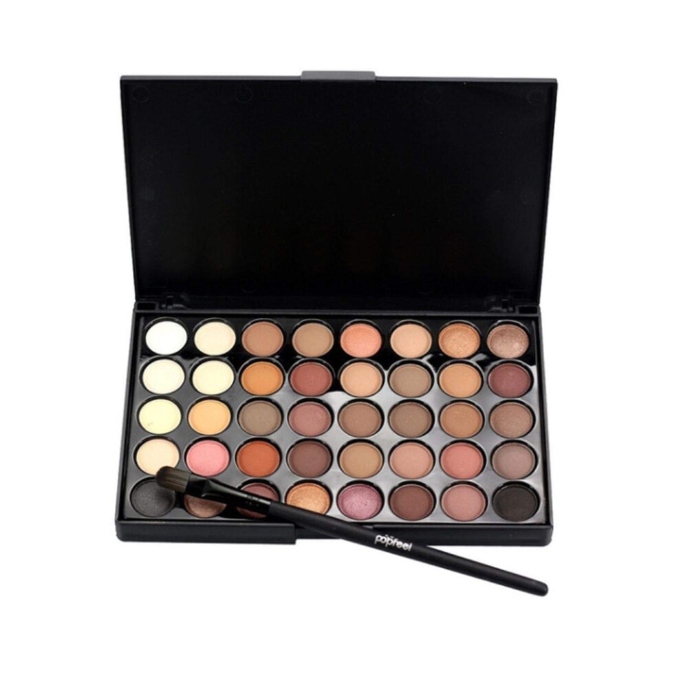 Eyeshadow Palette 40 Colors Matte and Glitter Long Lasting Smooth Blend Buildable Coverage