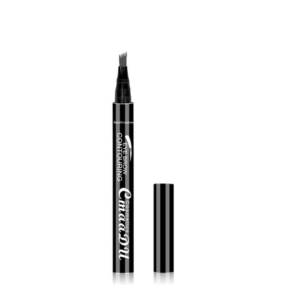 Eyebrow Tattoo Pen Waterproof 4Tip Microblading for Natural Hairlike Strokes Long Lasting Color