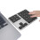 Wireless Numeric Keypad 35 Keys Aluminium Alloy Rechargeable Grey 1