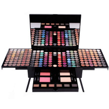 Makeup Palette 180 Colors Eyeshadow Kit with Face Powders Blush Mirror Matte Shimmer Glitter