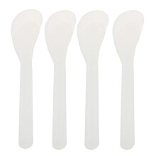 24PCS Clear Plastic Makeup Spatula Spoon Set for Skincare Cream Mask Mixing and Sampling