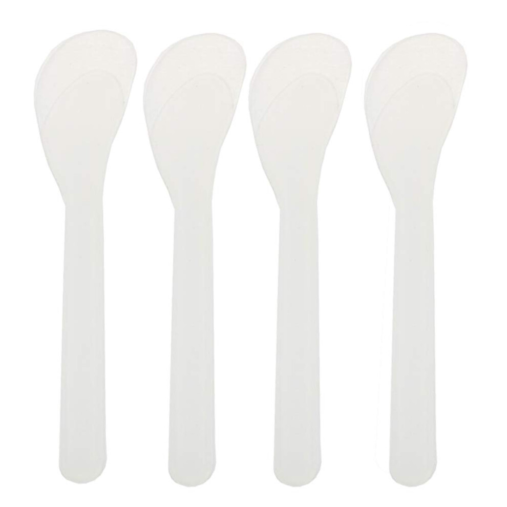 Cream 50 Pcs Transparent Cosmetic Spatula Set For Hygienic Skincare And Precise Facial Application