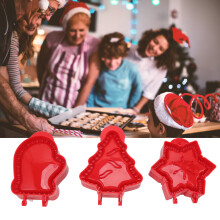 Set di 3 Stampi per Stella Decorativa per Albero di Natale, in ABS, 17x12cm