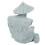Statue de pêcheur - 10,5  8,5  6 cm grès vert 12