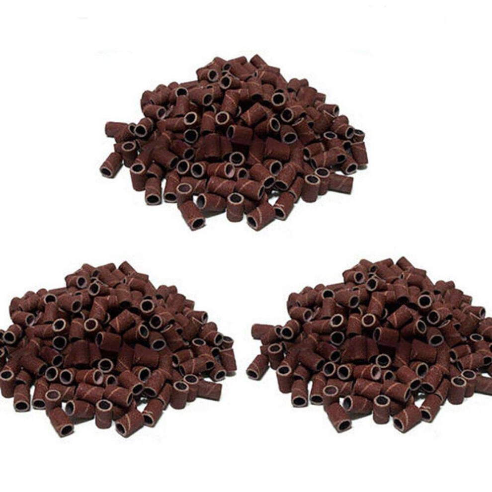 100pcs Nail Drill Sanding Bands for Acrylic Nails, Professional Replacement Sanding Bands 120 Grit