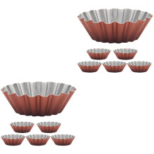 12-teiliges Eierkuchen-Formen-Set aus Kohlenstoffstahl, Kuchen- und Muffinformen, Antihaft-Cupcake-Formen