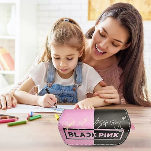 Blackpink - Θήκη για μολύβια μεγάλης χωρητικότητας, Θήκη για μολύβια από καμβά με 2