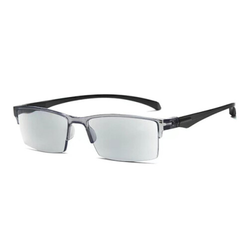 Lesebrille mit Blaulichtfilter, automatischer Zoom, Grau