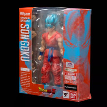 Action figure di Son Goku Super Saiyan God di Dragon Ball Z SHFiguarts, giocattolo regalo KO.