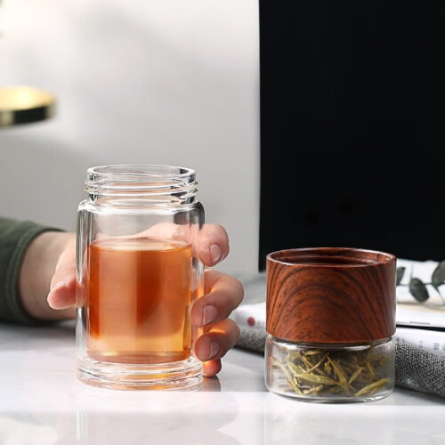 Μπουκάλι Infusifie για τσάι, Έξυπνη μηχανή τσαγιού 3 σε 1 από γυαλί για χύμα φύλλα, 2