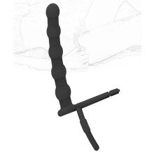Anal Beads Prostate Massager Silicone Waterproof GSpot Stimulator with Cock Ring for Couples
