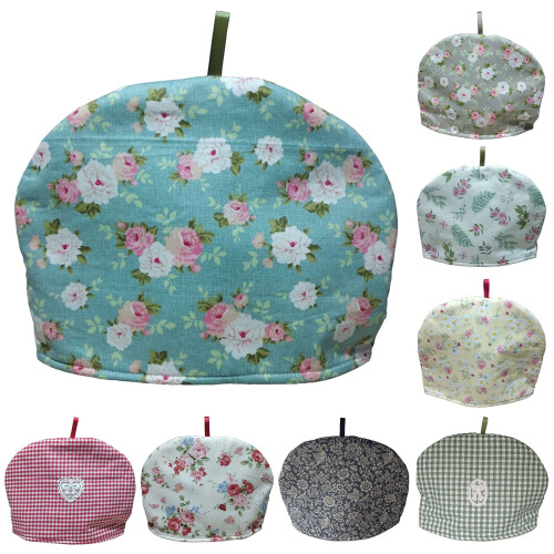 Chicmine Tea Cozy Vintage Άνετο Υφασμάτινο Λουλούδι Τυπωμένο Τσάι Άνετο για Τσαγιέρα 2