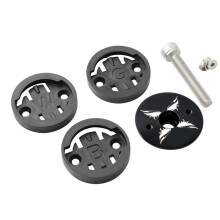 Husă pentru căști cu computer de bicicletă Wahoo, compatibilă cu Garmin Bracket Meter, bază fixă, neagră