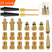 Kiplyki nagykereskedelmi réz kerékpárpumpa szelep átalakító fúvókák szelep adapter szerszám 24 db