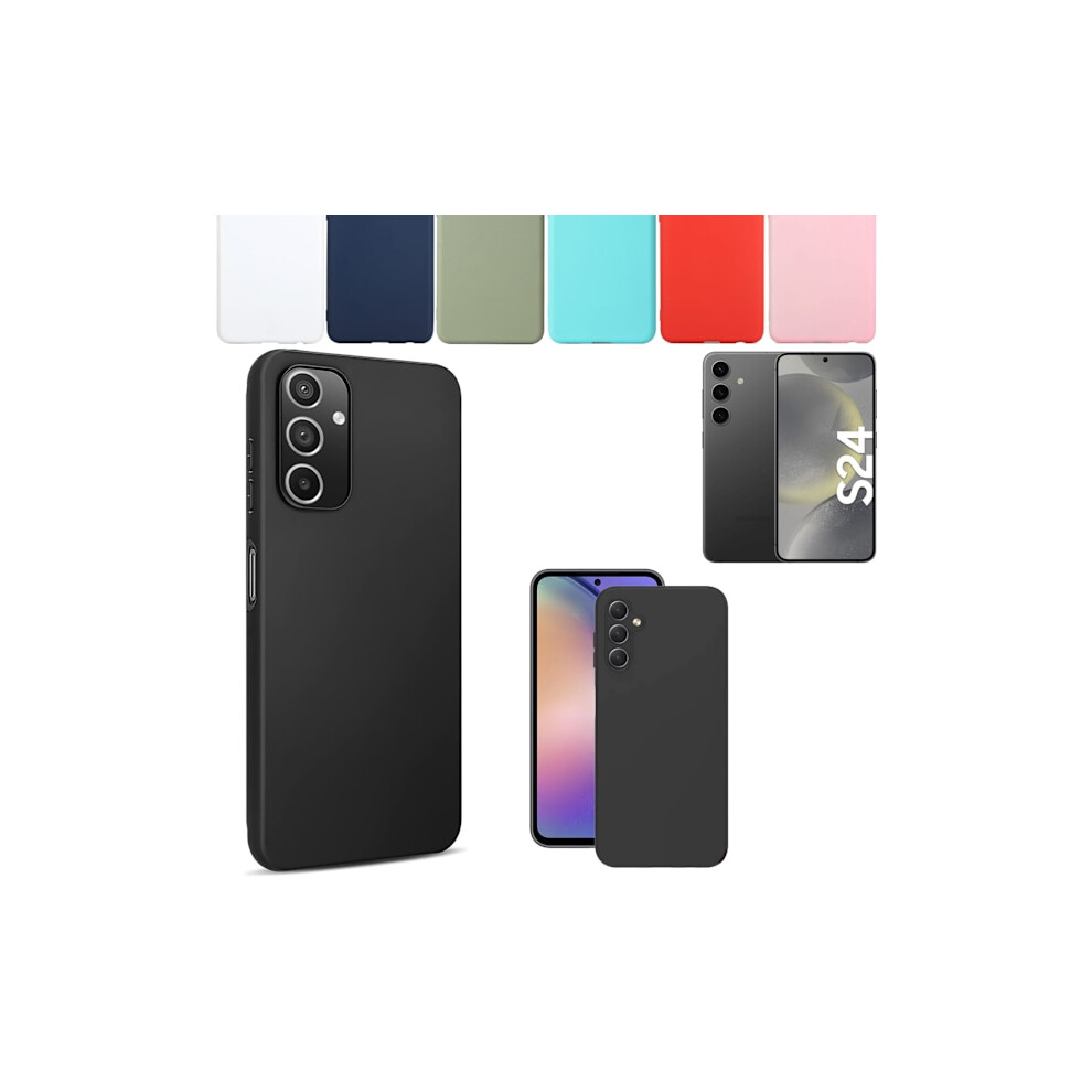 Compatible With Samsung Galaxy S24 Case Mobile Phone Case Silicone / Tpu - Choose: Compatible With Samsung S24 Red 9191629174454