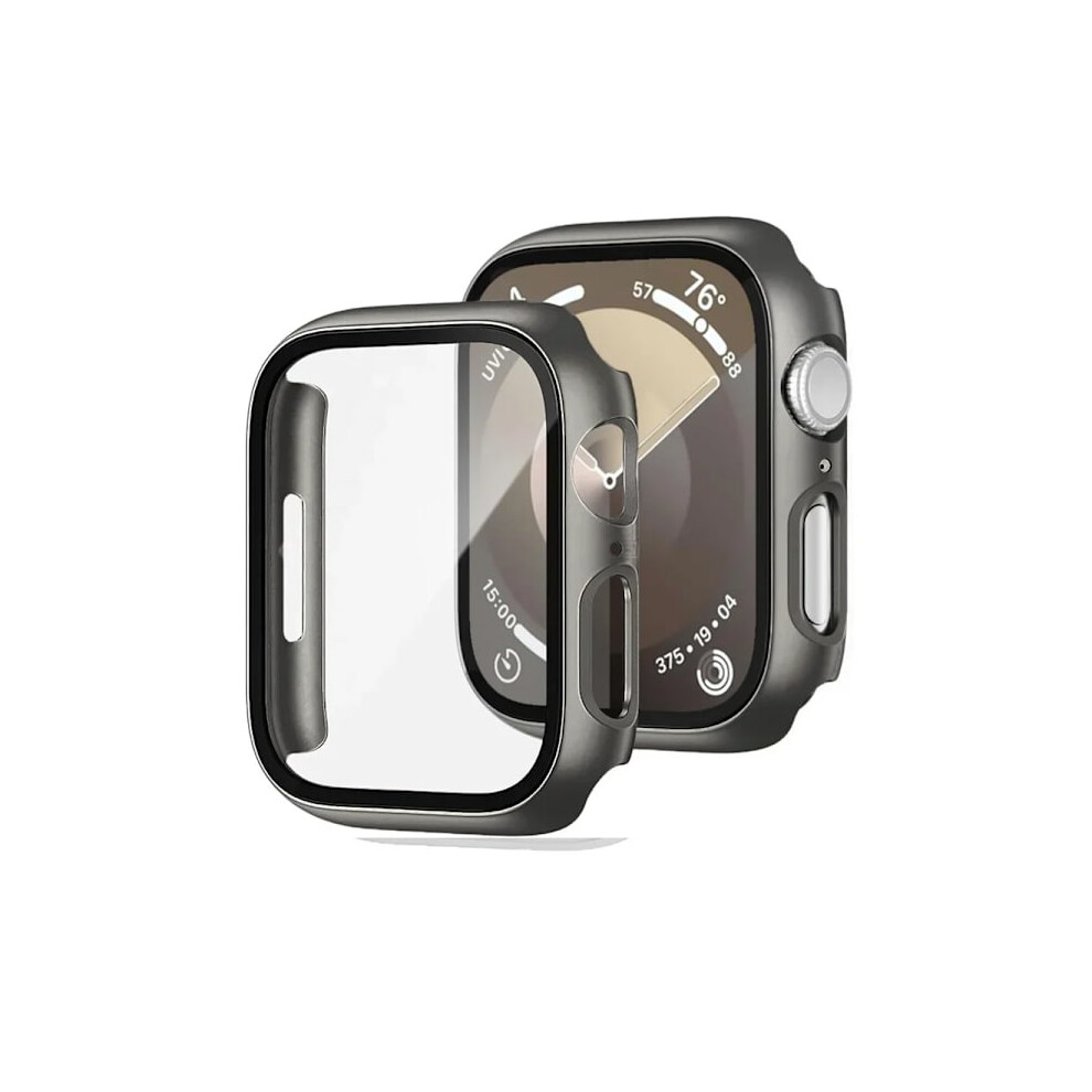 Glass+Case For Apple Watch 46Mm/42-44Mm/40Mm/45Mm/41Mm, Compatible With Series 10/9/8/7/6/5/4/Se, Titanium Bumper & Screen Protector 9191629174539