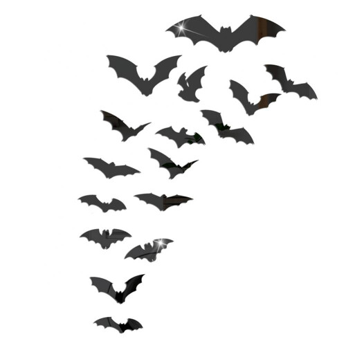 Σετ αυτοκόλλητων τοίχου από ακρυλικό για το Halloween για διακόσμηση σπιτιού και