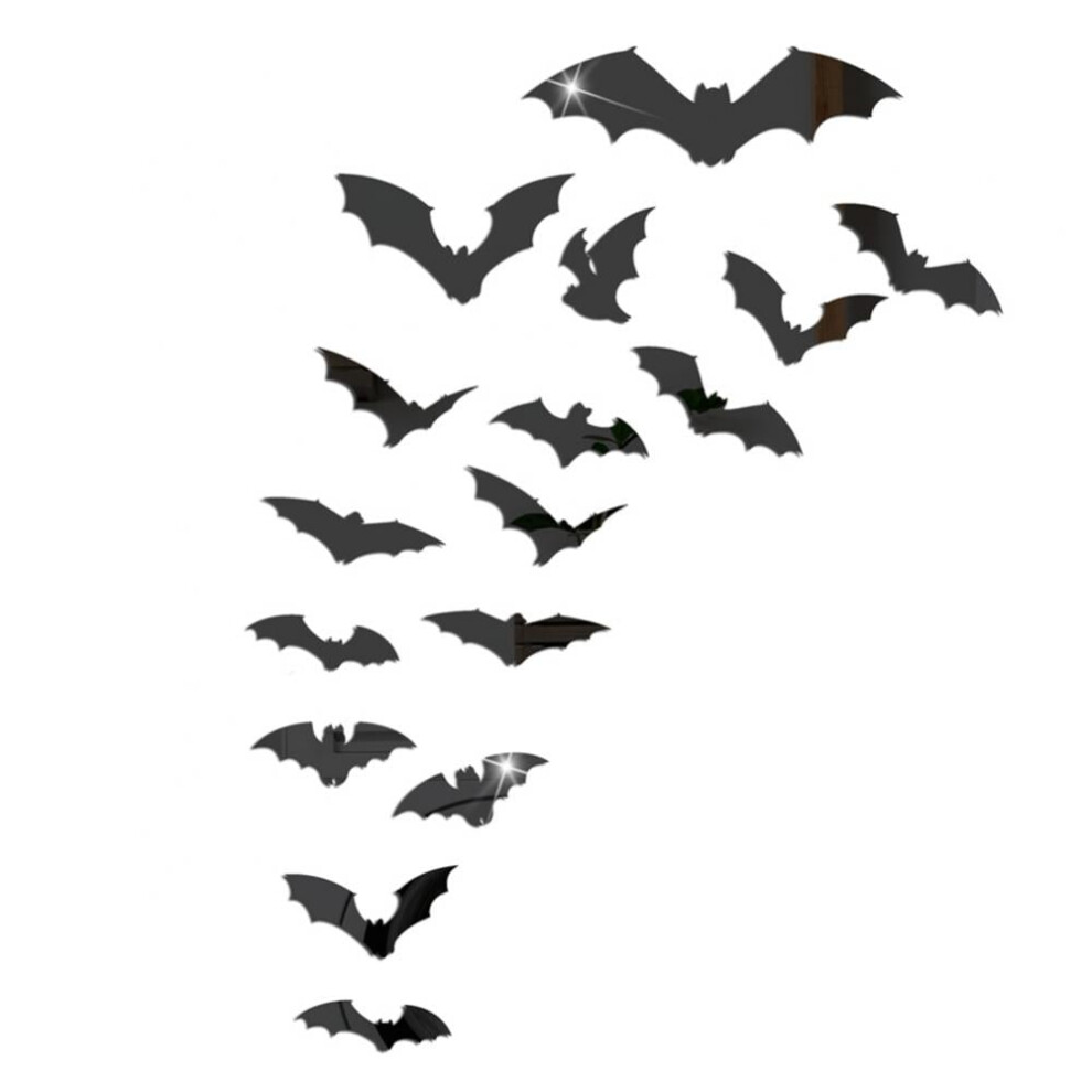Halloween Acrylic Wall Stickers Set For Home & Window Decor - Ghosts, Pumpkins, Crows, Witches, Ghost Hands 9191629174898